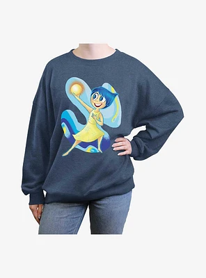 Disney Pixar Inside Out 2 Happy Memories Joy Girls Oversized Sweatshirt