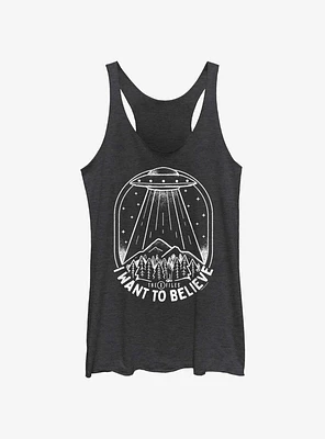 X-Files Ufo Stamp Womens Tank Top