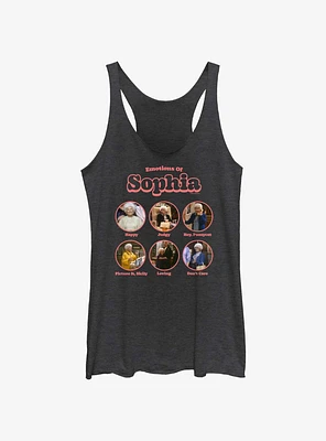 Golden Girls Emotions Of Sophia Womens Tank Top