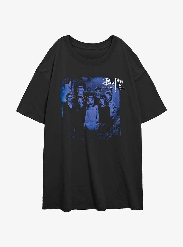 Buffy The Vampire Slayer Poster Womens Oversized T-Shirt