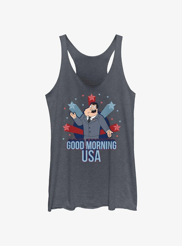 American Dad Good Morning Usa Womens Tank Top