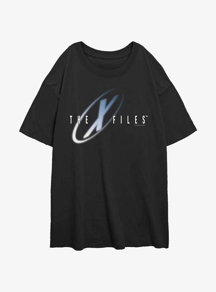 X-Files The X Files Logo Womens Oversized T-Shirt