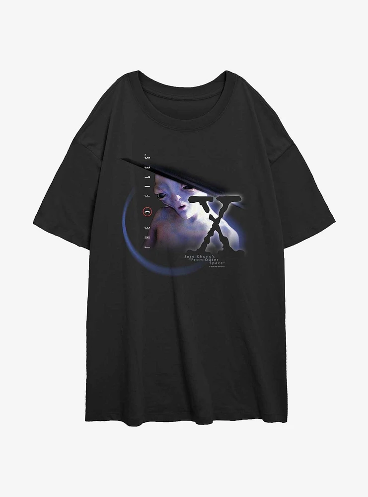 X-Files From Outer Space Womens Oversized T-Shirt