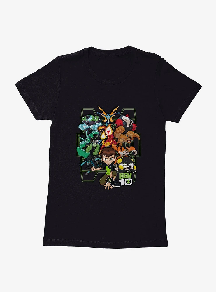 Ben 10 Ready To Go Group Womens T-Shirt