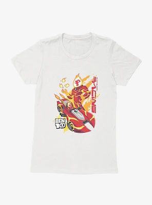 Ben 10 Racing Heatblast Womens T-Shirt