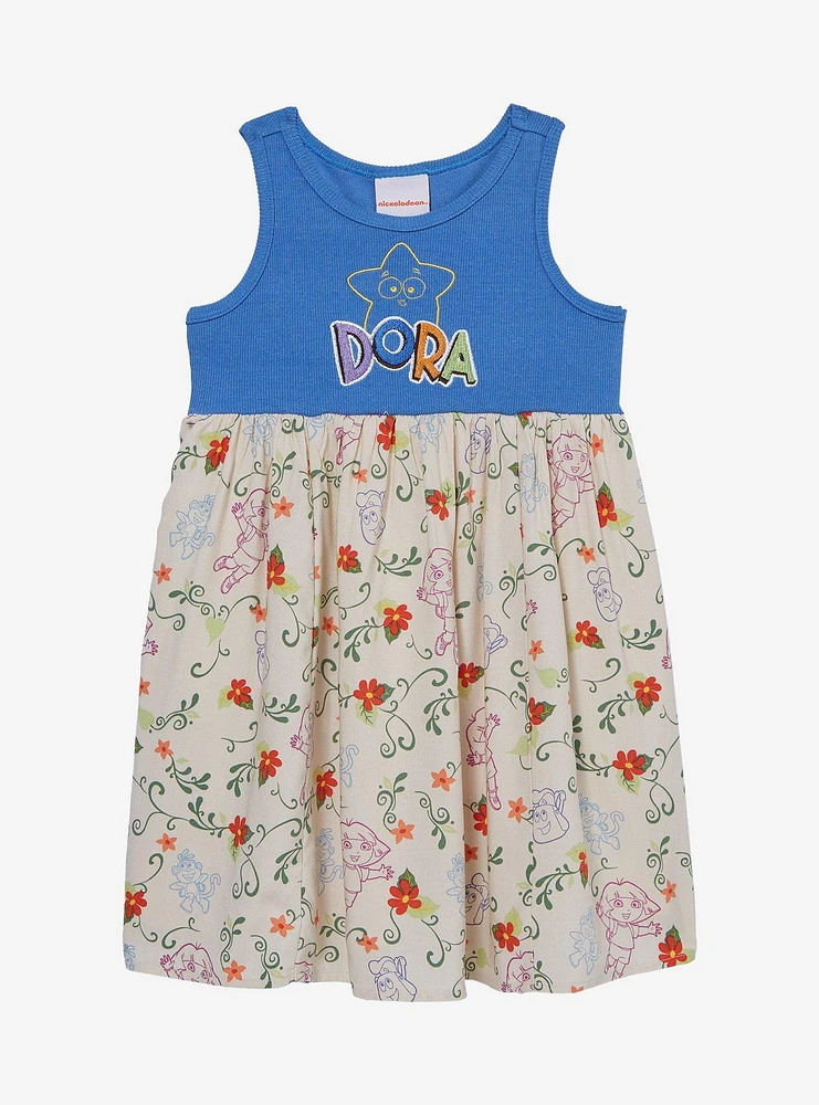 Dora the Explorer Floral Toddler Tank Dress — BoxLunch Exclusive