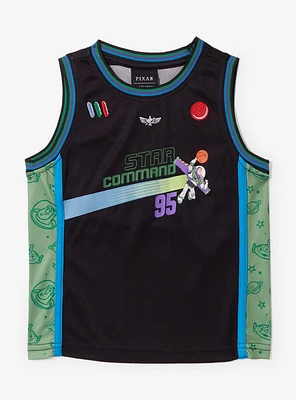 Disney Pixar Toy Story Buzz Lightyear Star Command Toddler Basketball Jersey — BoxLunch Exclusive