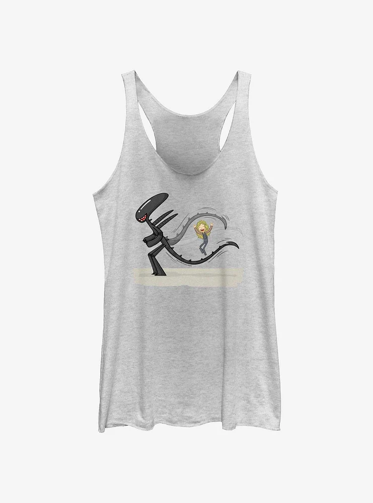 Alien Jumping Womens Tank Top