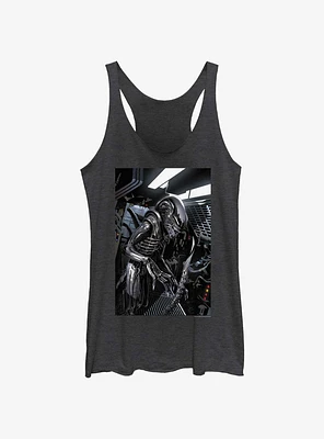 Alien Xenomorph Space Ship Womens Tank Top