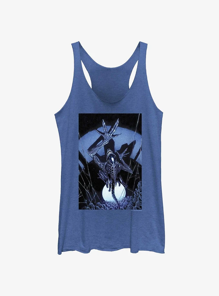 Alien Xenomorph Web Eggs Womens Tank Top