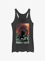 Alien Xenomorph And Ruined Ship Womens Tank Top