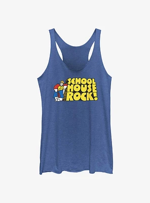 Schoolhouse Rock Title Logo Womens Tank Top