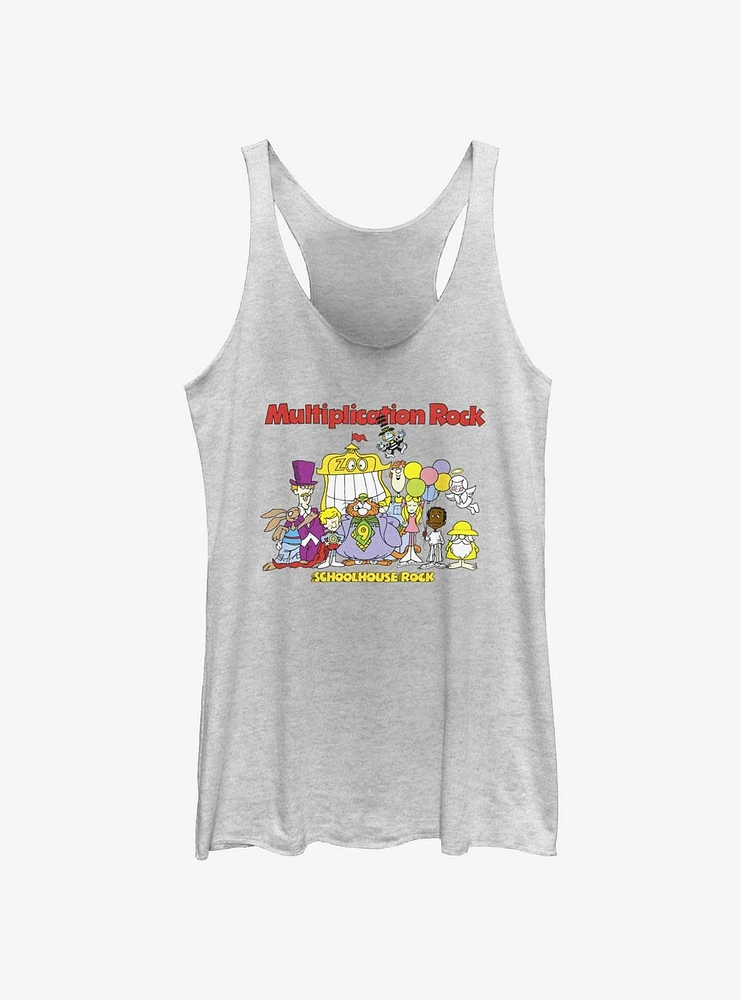 Schoolhouse Rock Multiplication Group Womens Tank Top