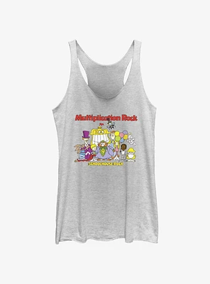 Schoolhouse Rock Multiplication Group Womens Tank Top