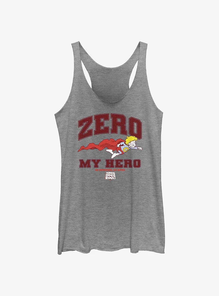 Schoolhouse Rock Collegiate Zero Hero Womens Tank Top