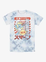 The Smurfs Smurf Manga Selfie Tie-Dye T-Shirt