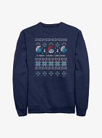 The Smurfs Ugly Sweater Smurfy Christmas Sweatshirt