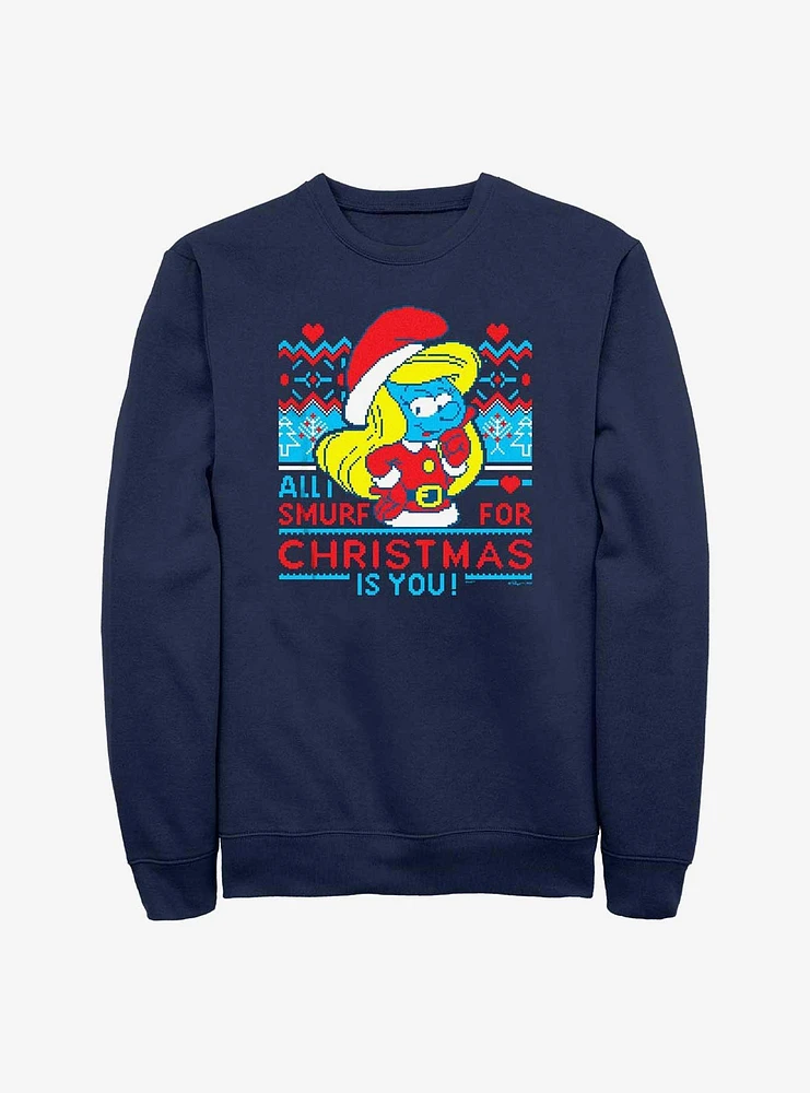 The Smurfs Smurf For Christmas Sweatshirt