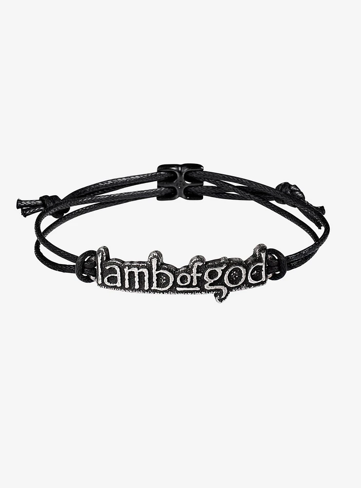 Alchemy of England Lamb of God Logo Waxed Cord Wriststrap Bracelet