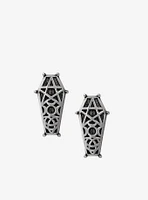 Alchemy of England Hex Coffin Earrings Studs Pair