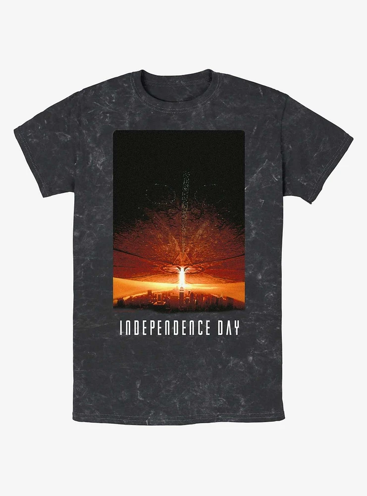 Independence Day Movie Poster Mineral Wash T-Shirt