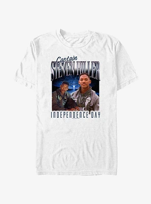 Independence Day Captain Steven Miller Collage T-Shirt