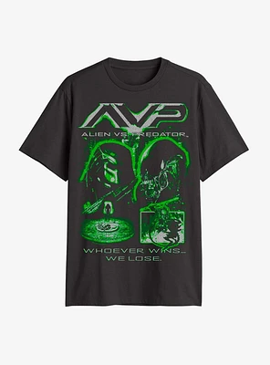 Alien AVP Whoever Wins We Lose T-Shirt