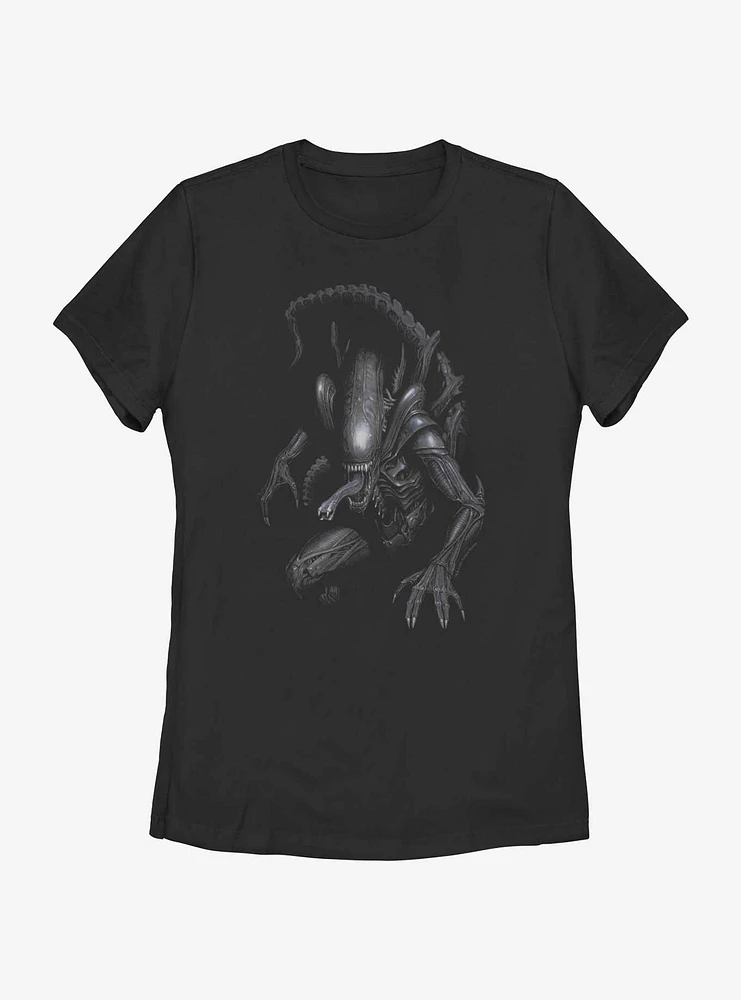 Alien Xenomorph Shadows Womens T-Shirt