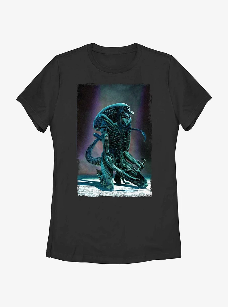 Alien Xenomorph Kneeling Womens T-Shirt