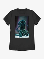 Alien Xenomorph Kneeling Womens T-Shirt