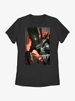 Alien Xenomorph Fire Womens T-Shirt