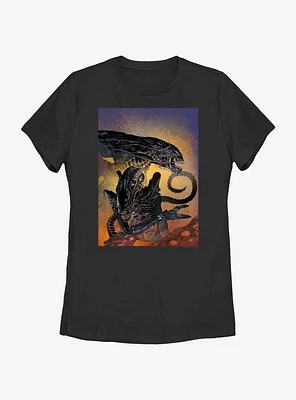 Alien Two Xenomorphs Womens T-Shirt