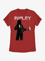 Alien Ripley Flamethrower Womens T-Shirt