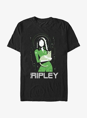 Alien Ripley Hugging Cat T-Shirt