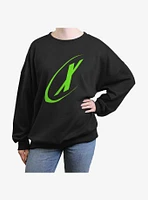 X-Files X Logo Womens Oversized Sweatshirt