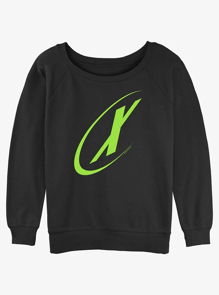 X-Files X Logo Womens Slouchy Sweatshirt