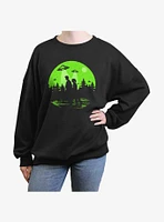 X-Files The X Haunt Womens Oversized Sweatshirt