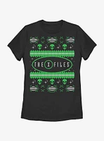 X-Files Ugly Sweater Womens T-Shirt