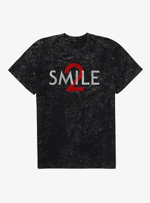 Smile 2 Title Logo Mineral Wash T-Shirt