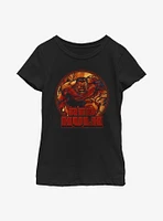 Marvel Red Hulk Big Mad Youth Girls T-Shirt