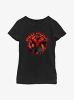 Marvel Red Hulk Smirk Youth Girls T-Shirt