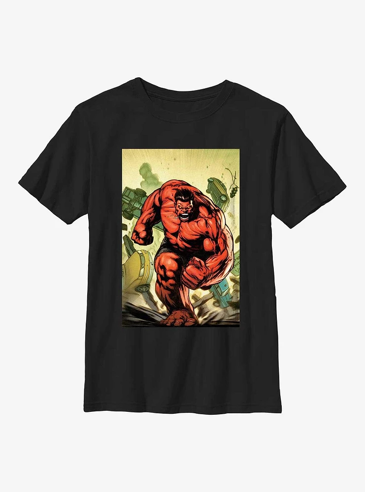 Marvel Red Hulk Crash Youth T-Shirt