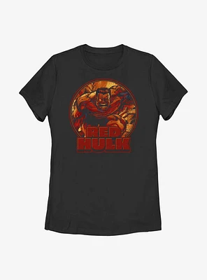 Marvel Red Hulk Big Mad Womens T-Shirt