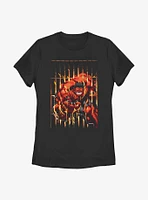 Marvel Red Hulk Cage Womens T-Shirt