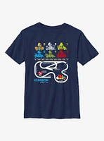 The Smurfs Car Players Multicolor Youth T-Shirt