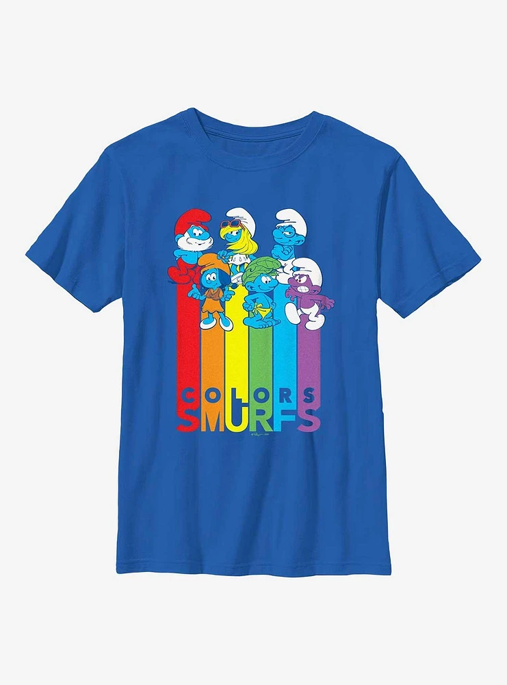 The Smurfs Colors Youth T-Shirt