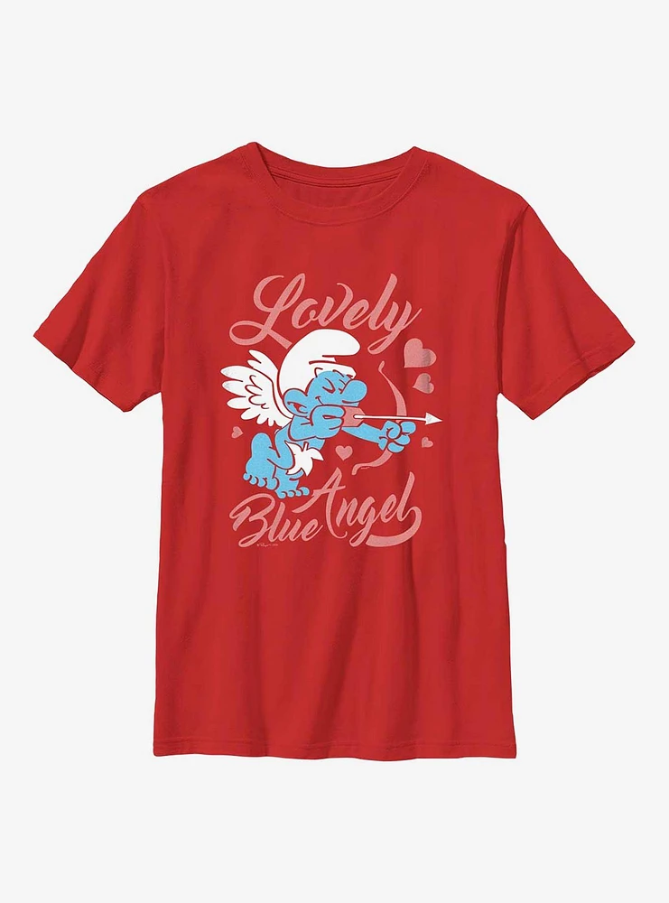 The Smurfs Lovely Blue Angel Youth T-Shirt