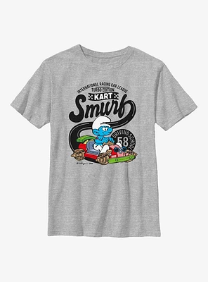 The Smurfs Smurf Driving Kart  Youth T-Shirt