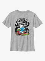 The Smurfs Smurf Driving Kart  Youth T-Shirt