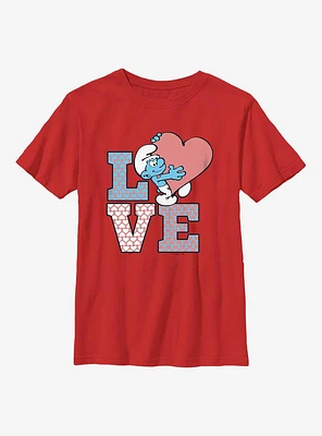 The Smurfs Love Smurf Youth T-Shirt